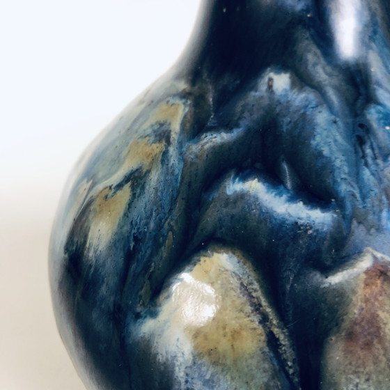 Image 1 of Art Deco Labrec flamed stoneware vase