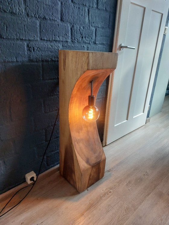 Image 1 of Suar wooden plant column/lamp