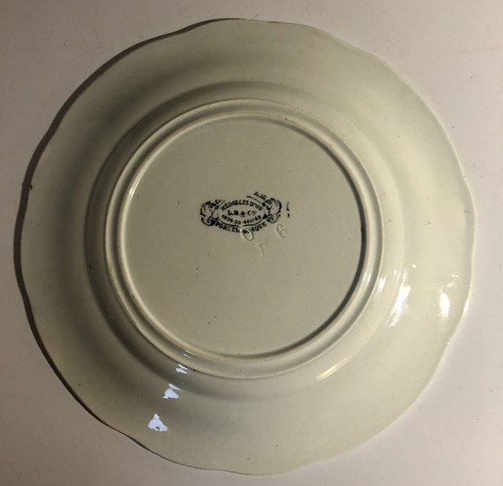Image 1 of 3x Creil and Montereau talking plates (19th c.)