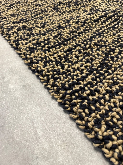 Tapis Laine Brink & Campman Nest Noir/Camel 170x240cm