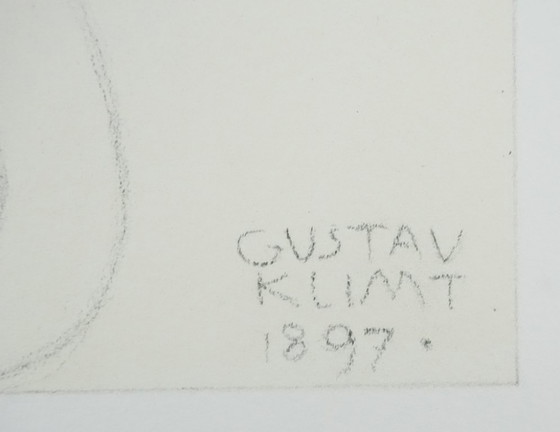 Gustav Klimt: Tragedy, Signed Lithograph – Lithographs & prints, Paper (photo 3 of 15)