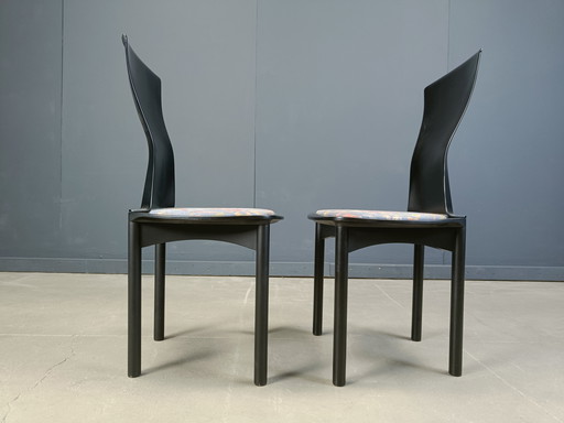 Vintage Pelope Dining Chairs by Francesco Binfarè for Cassina, 1990s