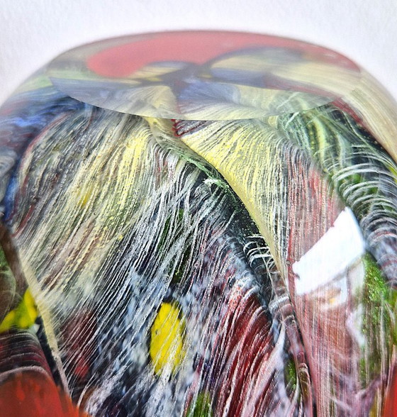 Rare Dino Martens For Aureliano Toso Murano Tutti Frutti Vase - 1950s – Glass, Murano Glass (photo 11 of 18)