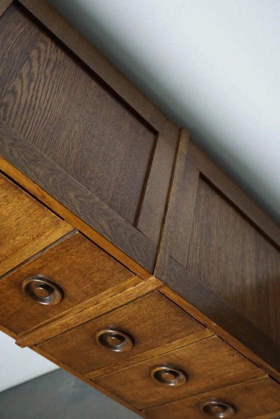 Image 1 of Mobiletto per medicinali in quercia inglese, anni '30