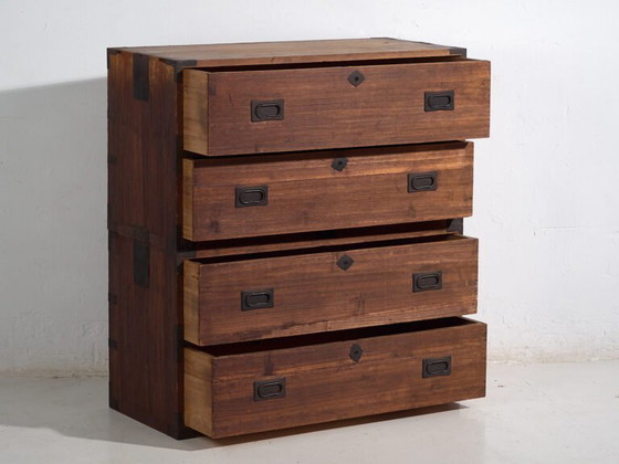 Antique Japanese Chest of Drawers - Taishō / Showa Period (c. ) #37 – Metal (photo 32 of 40)