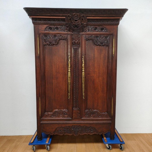 Armario antiguo, armario nupcial, ropero, armario de pared, aparador