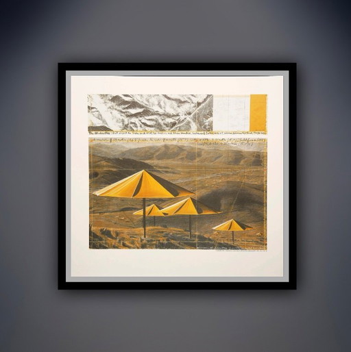 Christo: "The Umbrellas (yellow) - Japan/USA 1991".