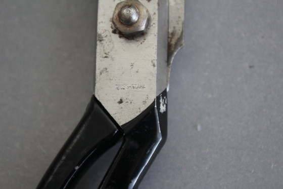 Image 1 of Forbici da sarto antiche di grandi dimensioni, forbici per tessuti, marca WASA Solingen n. 10, in acciaio fuso.
