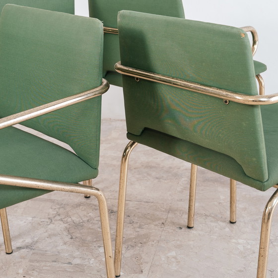 Image 1 of Set 4 Sedie Hollywood Regency Vintage Design Anni 70 Modernariato Chairs