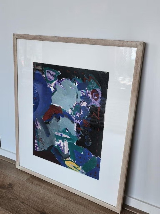 Image 1 of Peinture abstraite – Art moderne – Cadre fait main
