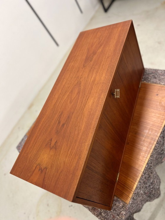 Image 1 of Teak Bar Cabinet By Kai Kristiansen For Feldballes, 1960s