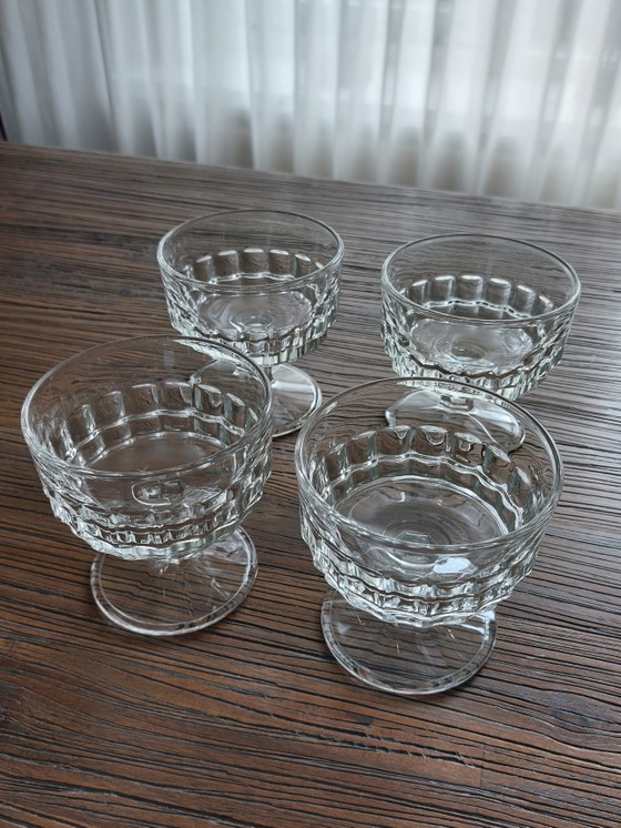 Image 1 of 4 coupes à champagne en cristal / verres vintage
