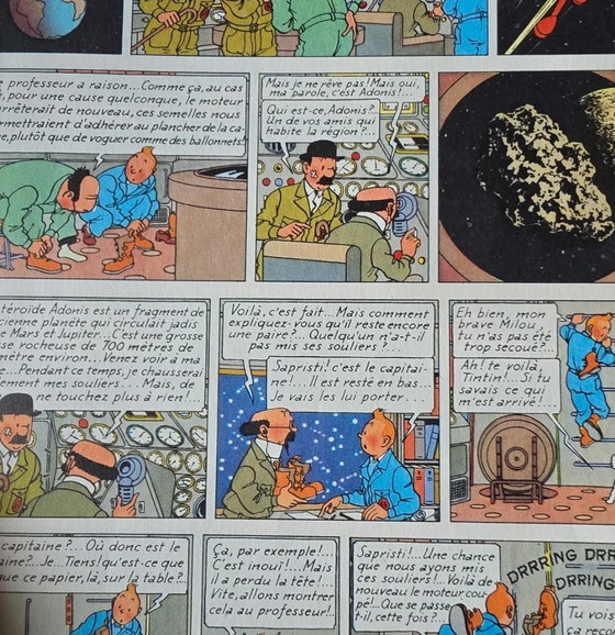 Image 1 of Tintin Tintin en marche sur la lune 1954