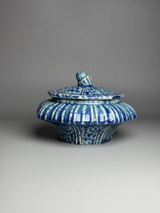 Bonbonnière Art Déco — Faïencerie de Thulin, Belgio – decoratieve objecten, Ceramic