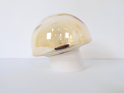 Vintage Amber Glas Wandleuchte, Pilz Glas Decke Globus Lampe, einfache Retro Flush Licht