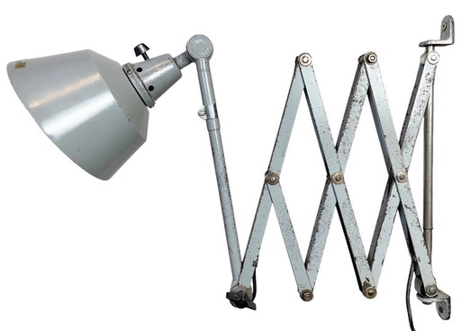 Industrial Scissor Wall Lamp by Curt Fischer for Midgard, 1930s