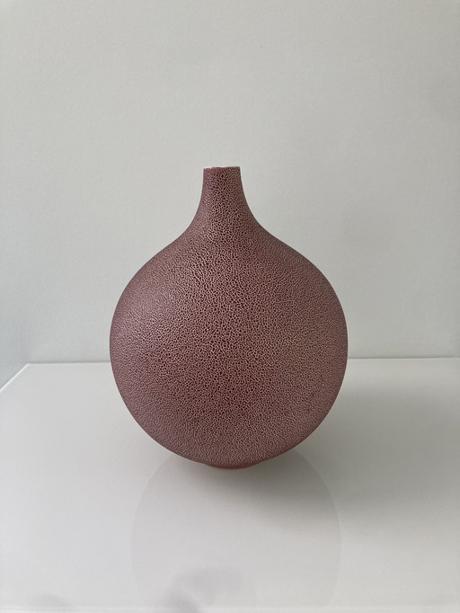 Red decorative vase