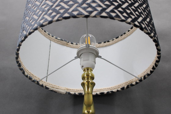 Image 1 of 1960 Paar grote messing tafellampen van MS Belysnin, Denemarken