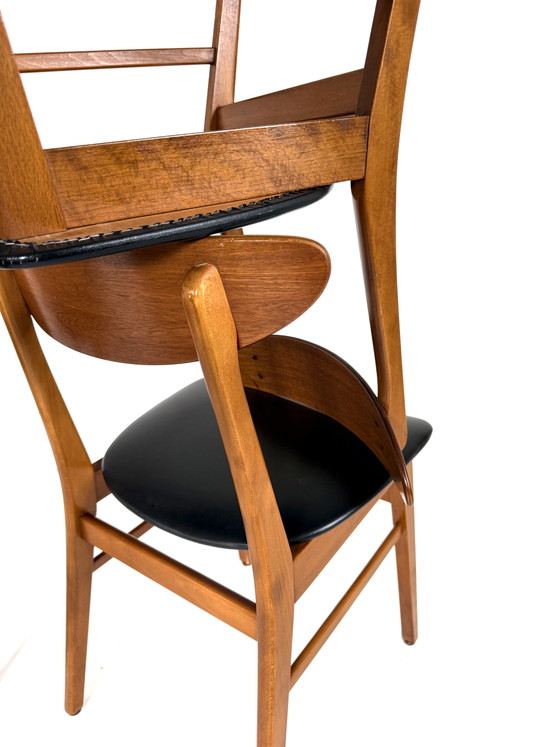 Image 1 of 6x Vintage Eetkamerstoel Model 210, Farstrup ‘60