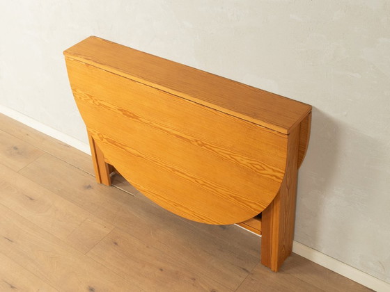 Table pliante vintage des années 1980, Tables de salle à manger, Bois, Marron (photo 11 sur 12)