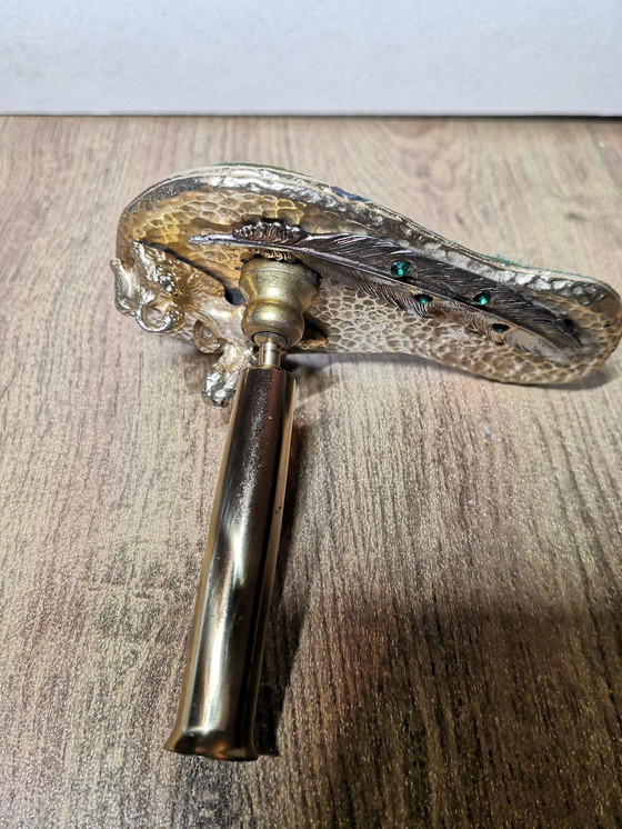 Image 1 of Fountain Pen / Penholder Brass Poodle Royal / Vintage 70's design