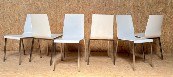 Image 1 of 6 chaises Pedrali Kuadra