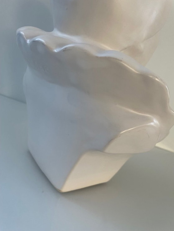 Image 1 of Busto di Pierrot d'epoca di Matte Ceramics - Firmato