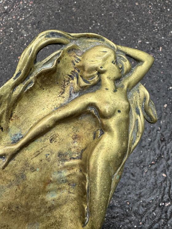 Image 1 of Schmucktablett aus Bronze im Jugendstil