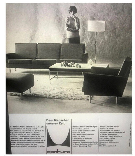 Image 1 of Poltrone Herman Miller George Nelson con cuscini sfoderabili 5681 TOP