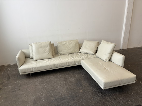 Image 1 of Walter Knoll Prime Time Ecksofa Leder hellgrau 