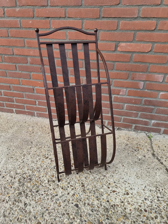 Vintage lectuurbak – Tijdschriftenrek, Iron, Metal (photo 2 of 3)