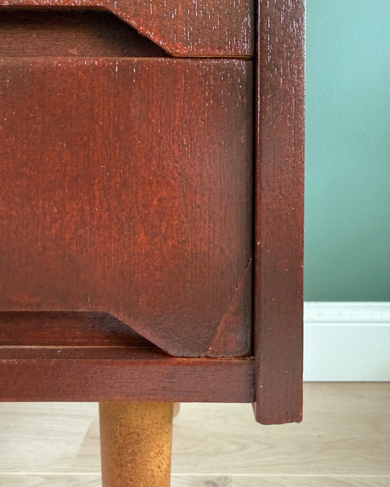 Image 1 of Vintage Deense ladekast met 6 laden