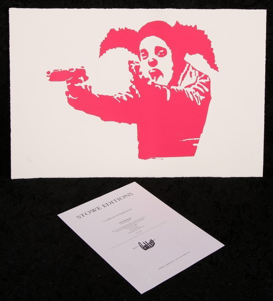Image 1 of Banksy - Clown Skateboards / Lick Shot - Siebdruck, zertifiziert und limitiert