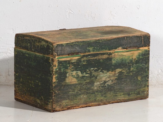 Antique green box (c.1920) #70 – Chest of drawers, Rustic (photo 31 of 34)