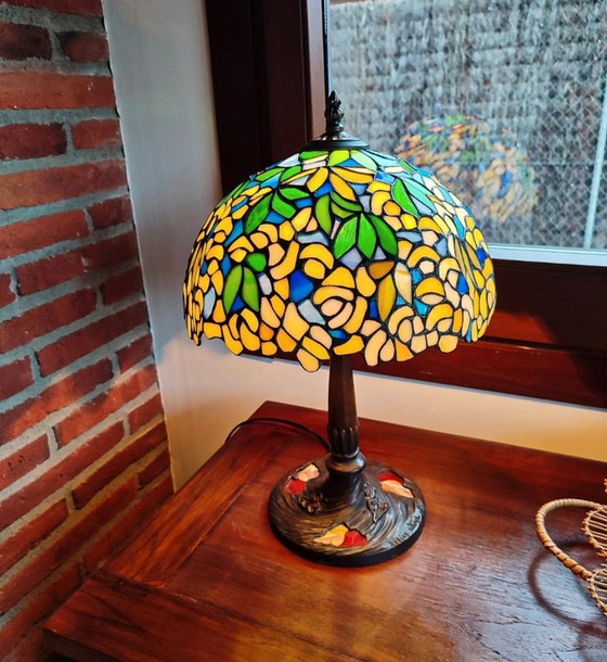 Tiffany style lamp, designer signature – Table lamps, Crystal (photo 6 of 12)