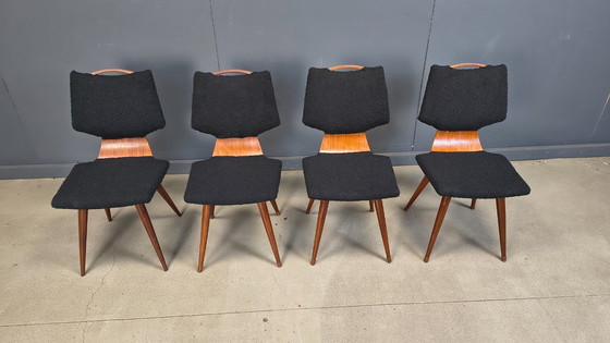 Image 1 of Scandinavische eetkamerstoelen uit het midden van de 20e eeuw, jaren 60.