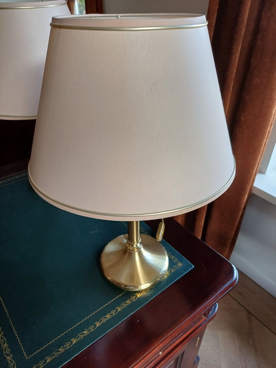 Set Herda Tischlampen – Stoff, Messing (photo 13 of 14)