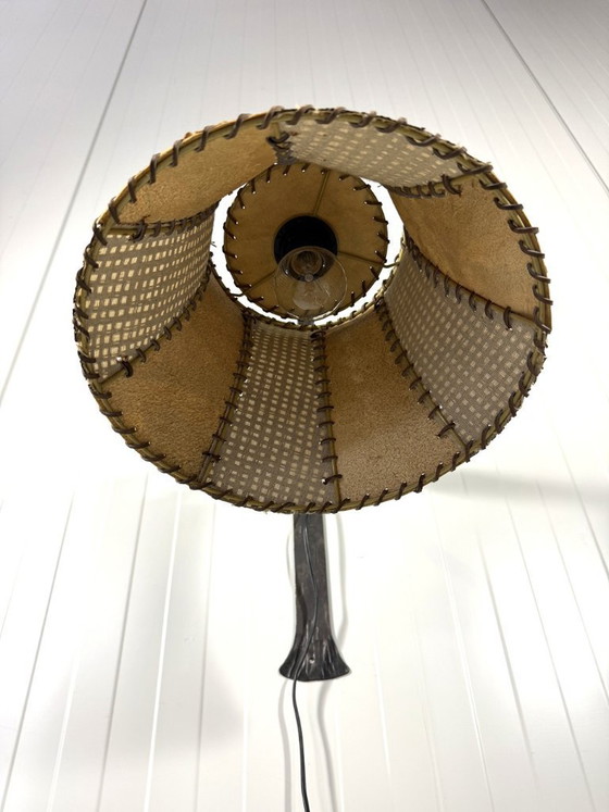 Image 1 of Brutalistische smeedijzeren wandlamp 1960-70's