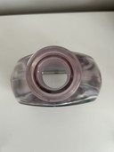 Luigi Bormioli Vintage 1970s Geometric Art Glass Decanter
