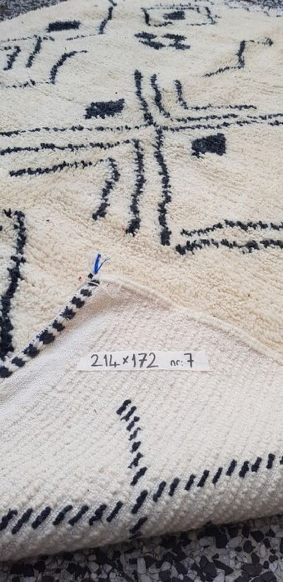 Image 1 of Handgeknoopt Berber tapijt wol 214x172cm