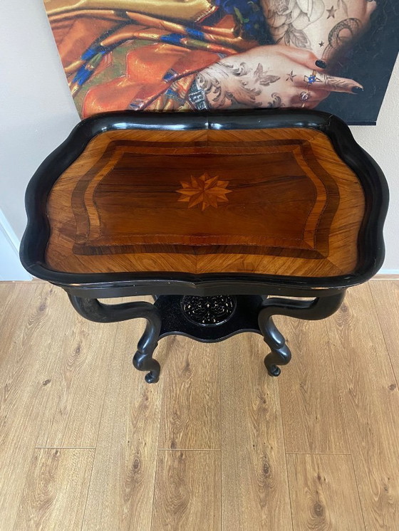 Image 1 of Antico tavolo da vino olandese, tavolino laterale, tavolo da piante