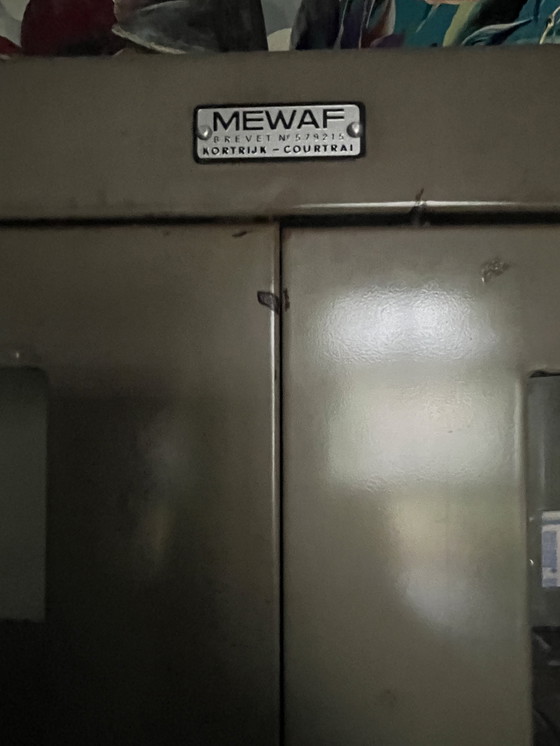 Image 1 of Vintage MEWAF display cabinet / laboratory cabinet metal