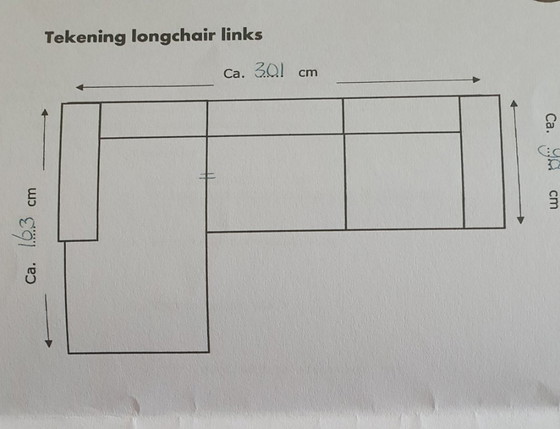 Image 1 of Zgan hoekbank Eijerkamp met losse hocker