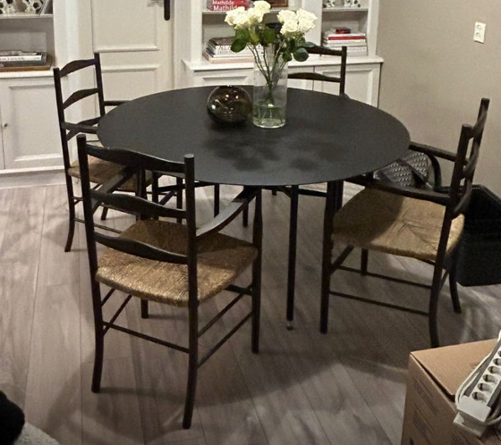 Image 1 of 4 sillas Zara Home de fresno y alga marina con reposabrazos