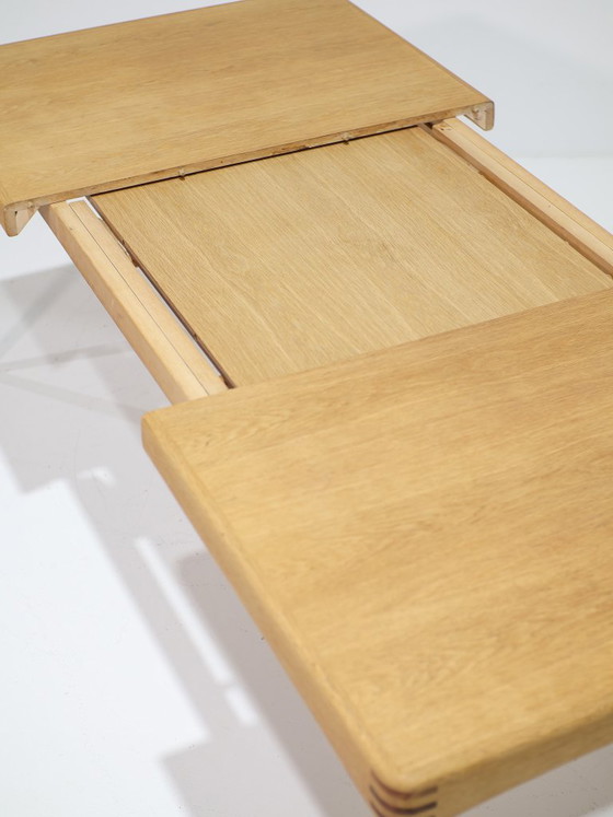 Uitschuifbare eettafel H.W. Klein Bramin eiken Deens 1960s, Hout, Bruin, Scandinavian (foto 14 van 14)