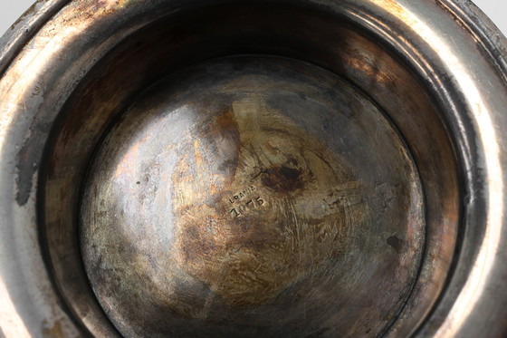 Image 1 of Jugendstil Weinflaschenhalter aus Zinn, gemarkt Urania 1075, ca. 1910