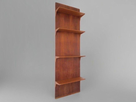 1/3 Poul Cadovius Royal System Shelving unit with Vitrine Teak 50s 60s, Glass, Wood, Brown, Vintage (photo 5 of 5)