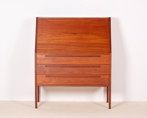 Kai Kristiansen Secretaire Model 63 in Teak, 1960s Denmark