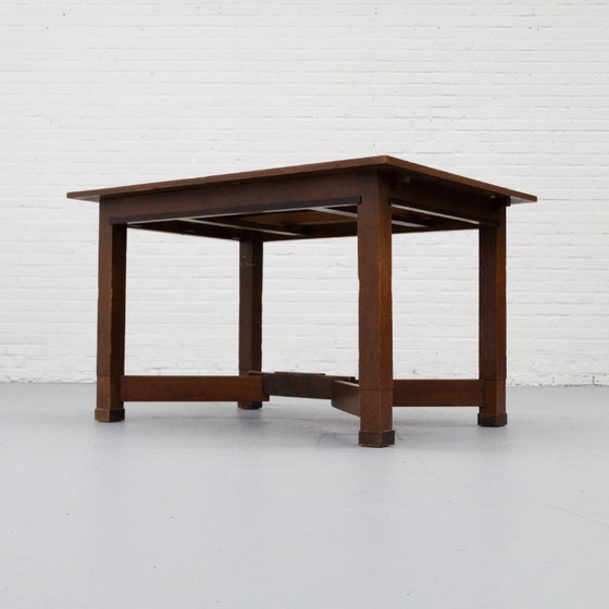 Verlengbare Art Deco Eettafel 30's – Wood (photo 4 of 17)