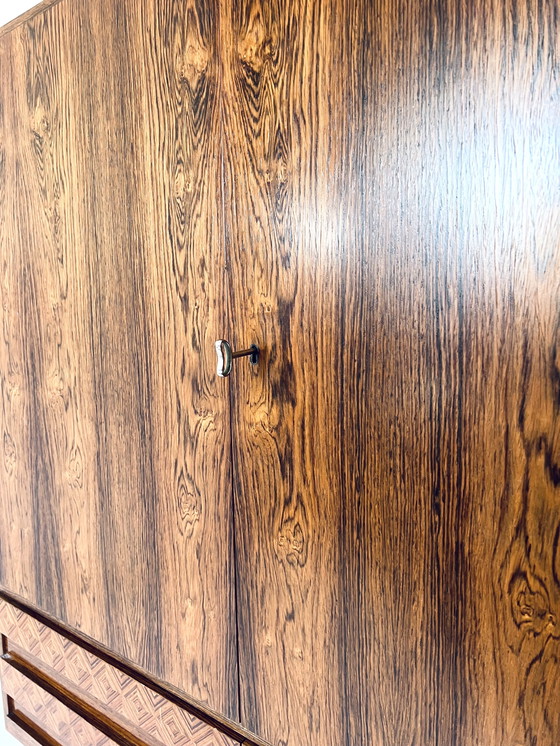 Image 1 of Vintage-Highboard aus Palisanderholz, 1960er Jahre